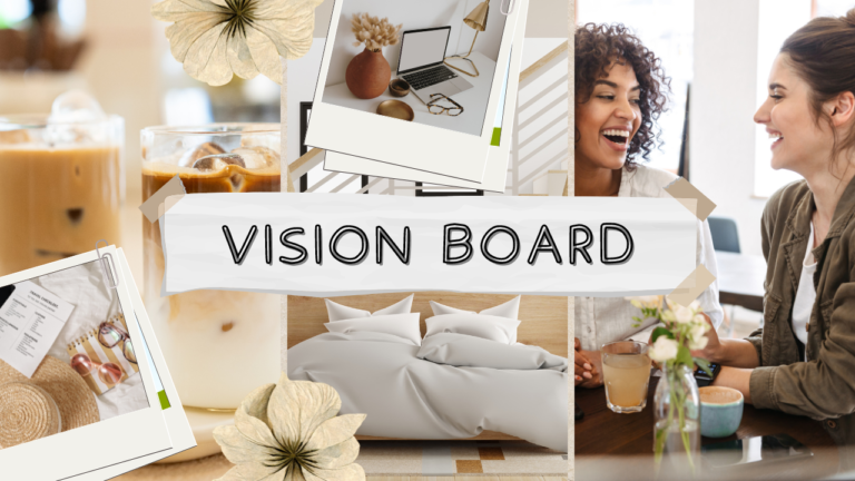 vision board and money quotes